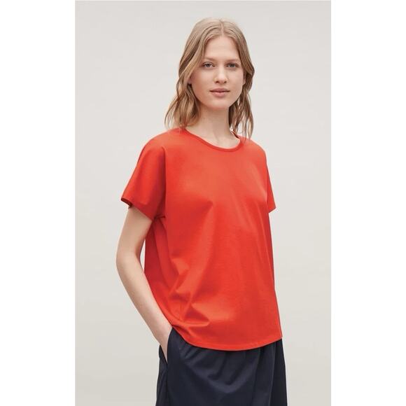 COS Tops - COS Cocoon Back Red T-Shirt Size Small Lagenlook Minimalist Classic
